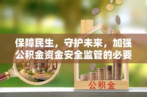 前金保障民生，守护未来，加强公积金资金安全监管的必要性与实践