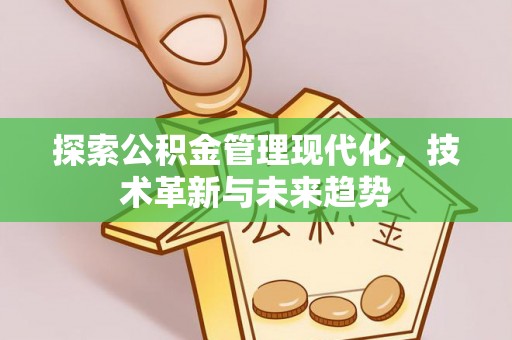 前金探索公积金管理现代化，技术革新与未来趋势