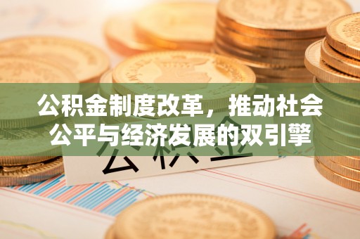 前金公积金制度改革，推动社会公平与经济发展的双引擎