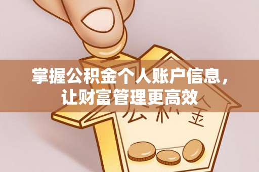 前金掌握公积金个人账户信息，让财富管理更高效