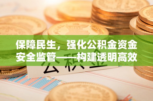 前金保障民生，强化公积金资金安全监管——构建透明高效的管理体系