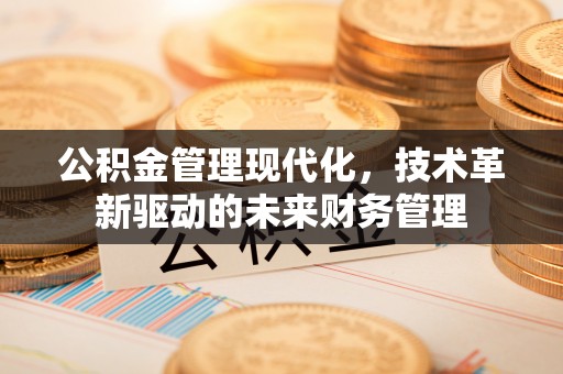 前金公积金管理现代化，技术革新驱动的未来财务管理