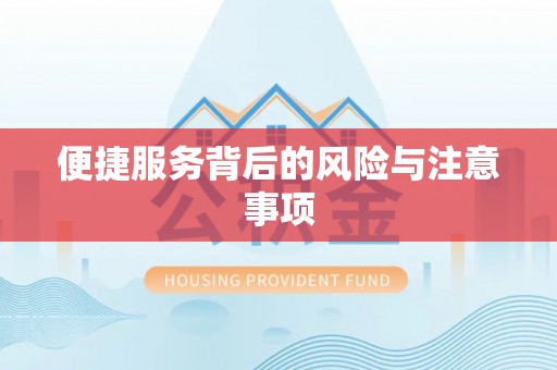 前金便捷服务背后的风险与注意事项